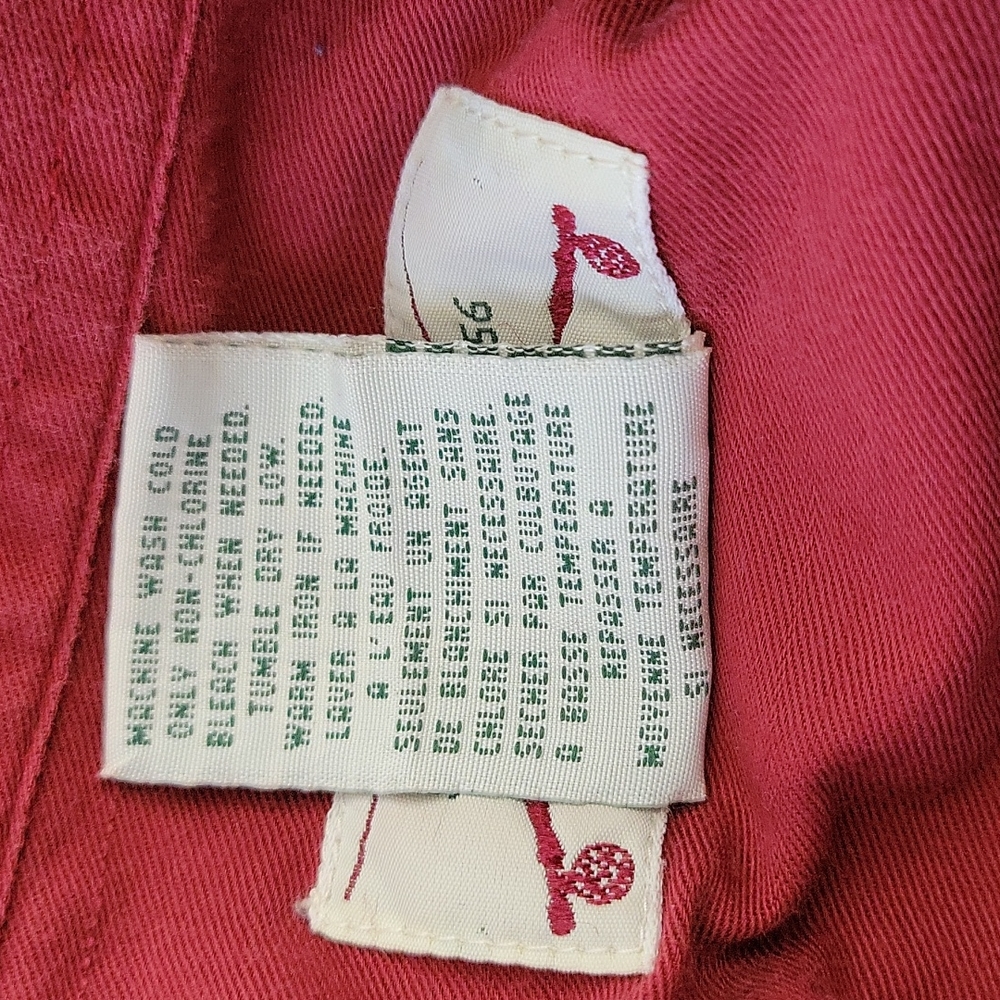 Orvis button down blouse red rust color long sleeve sz XL. - Picture 6 of 6